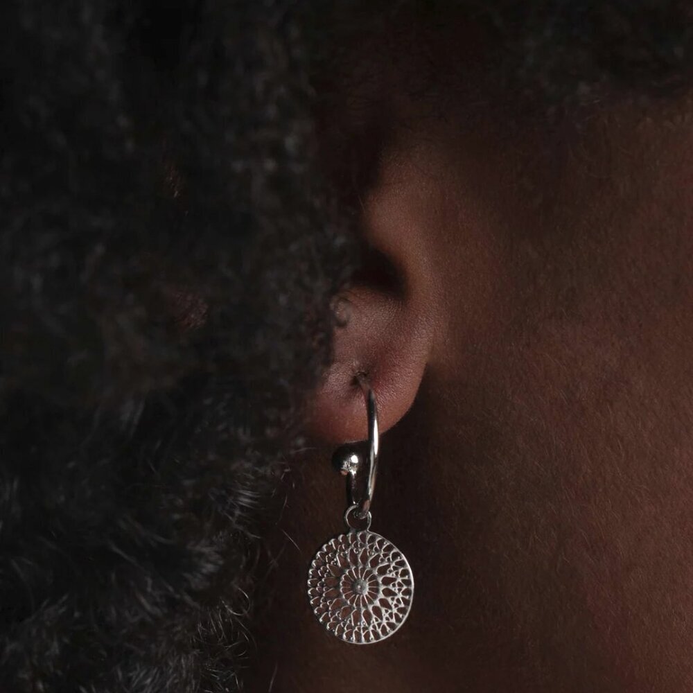 Paparazzi Jewelry Accessories - Mandala Maiden - Silver Earrings - Vintage